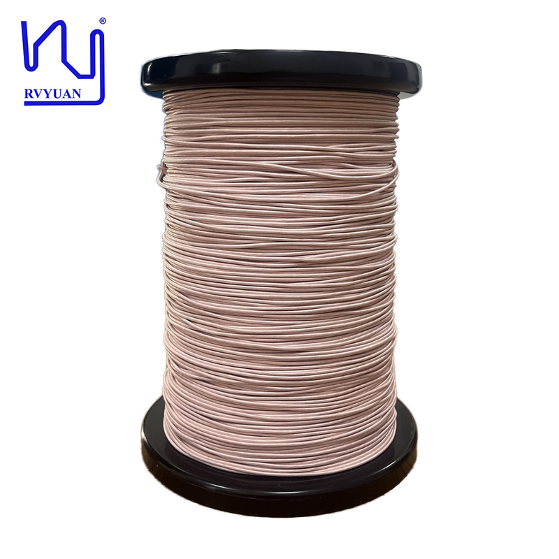 High Frequency 0.05mm-0.1mm Enameled Magnet Wire Silk Covered Copper Litz Wire Solid Conductor