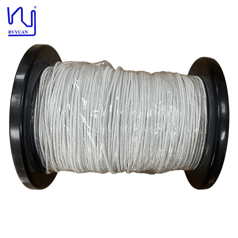 Custom Natual silk covered litz wire with 4000 strands of 0.03mm solderable enameled copper wire for high-frequency transformer 