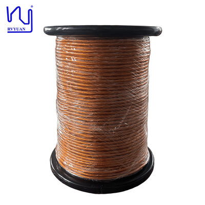 2UEW/H 0.1X1500 সলিড টেপড লিটজ ওয়্যার হাই-ফ্রিকোয়েন্সি এনামেলড কপার ম্যাগনেট ওয়্যার ট্রান্সফরমারের জন্য