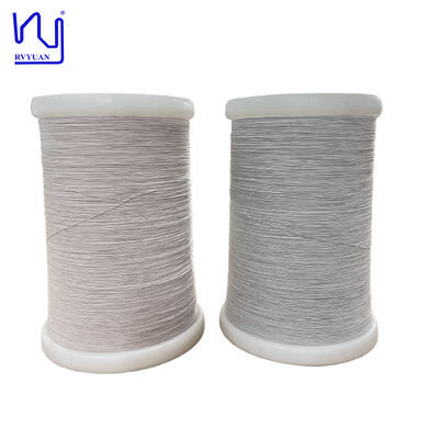 2USTC-H 19 স্ট্র্যান্ডস 42AWG হাই-এন্ড অডিও ক্যাবলের জন্য প্রাকৃতিক সিল্ক আবৃত কপার লিটজ ওয়্যার