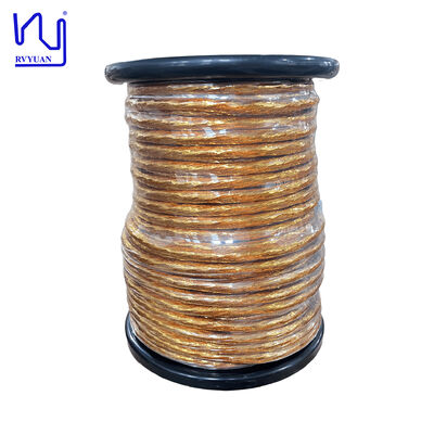 2UEW-F-PI টেপড লিটজ ওয়্যার 0.32mmx528 স্ট্র্যান্ডস কপার লিটজ ওয়্যার উচ্চ ব্রেকডাউন ভোল্টেজ সহ বৈদ্যুতিক যানবাহনের জন্য